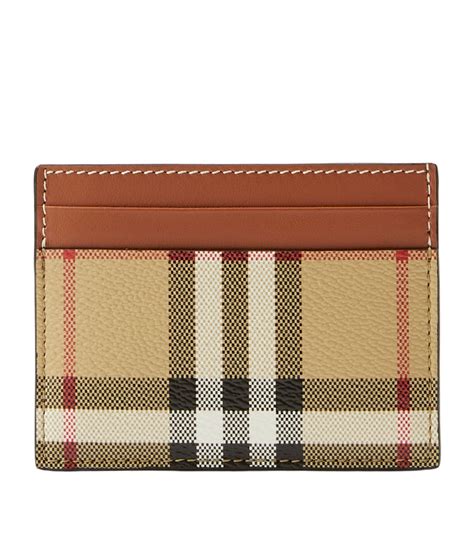 burberry women's card cases|burberry check card case.